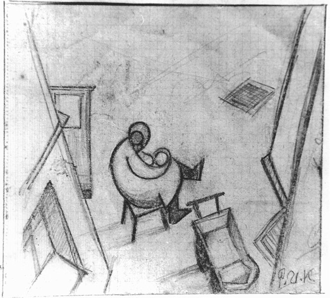 Break Time 1930 pencil size unknown